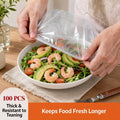 🔥LAST DAY SALE 49% OFF-100Pcs Medium Reusable Elastic Plastic Bowl Covers - Kitchen Bread Proofing