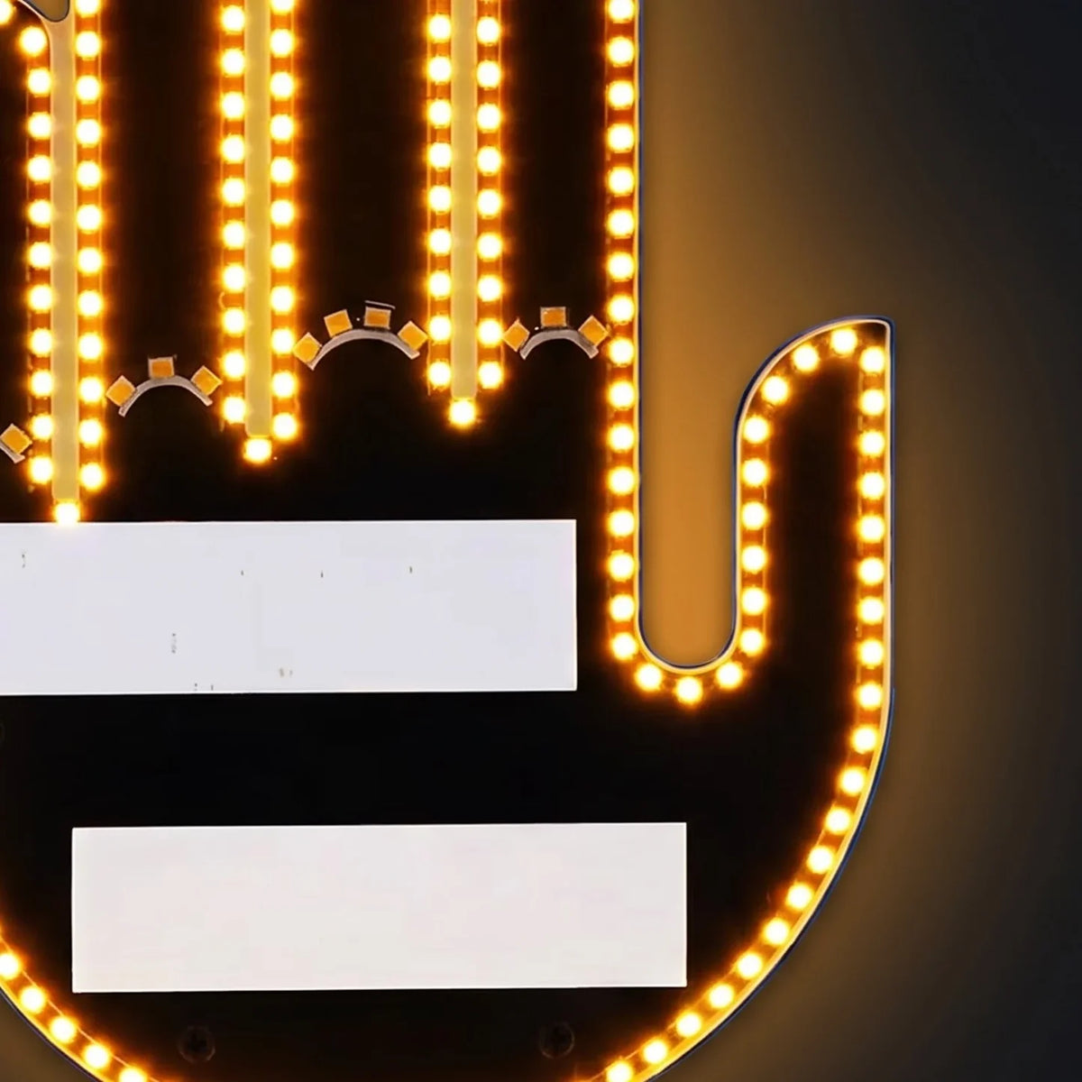 Hand Gesture Light for Car — LED Rear Window Sign with Remote