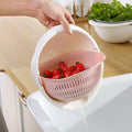 Double-Layer Drain Basket | Fruit Vegetable Rice Strainer
