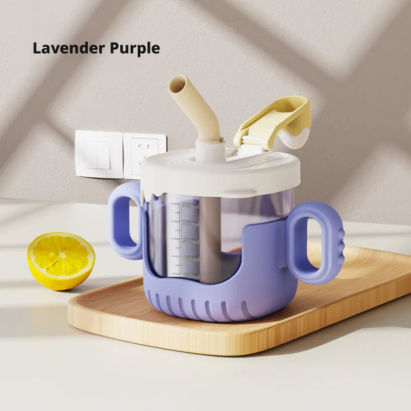 Small eggshell learning drinking cup-smoked clothes purple-1 cup